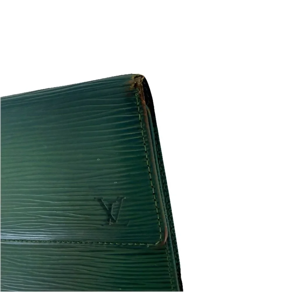 Louis Vuitton Sarah Wallet Epi Green Leather M60315 Portefeuille Long Vintage